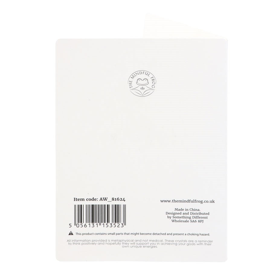 Tiger's Eye Crystal Moon Greeting Card