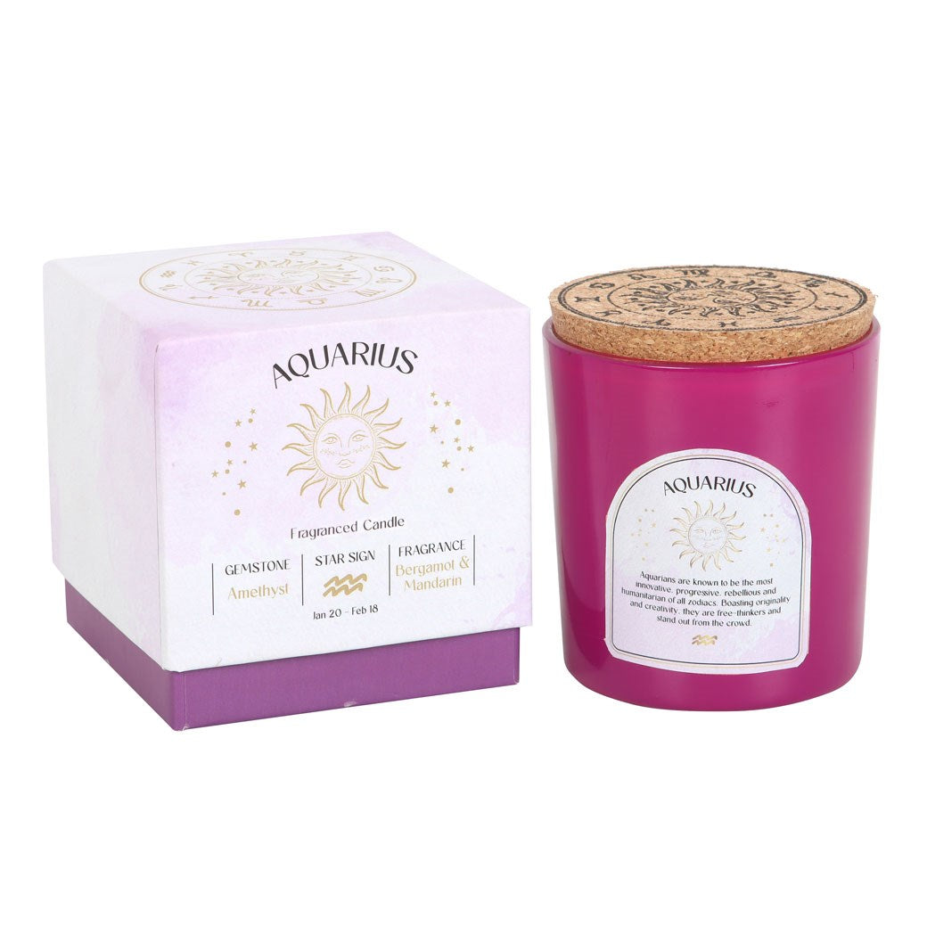 Aquarius Amethyst Candle