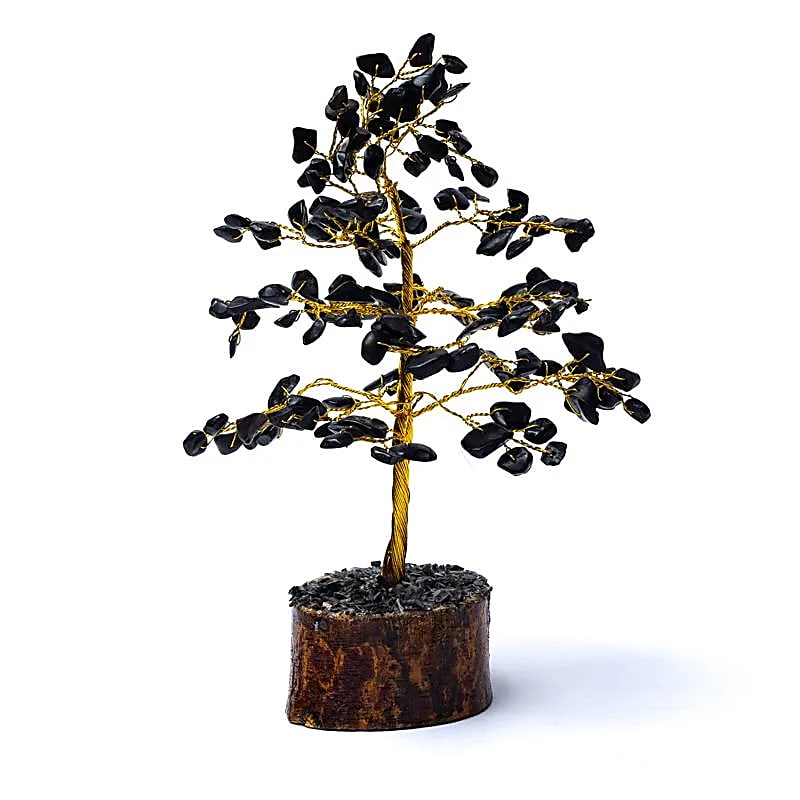 Black Agate Crystal Tree (18cm)