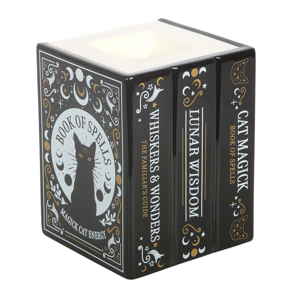 Black Cat Book of Shadows Oil/Wax Burner