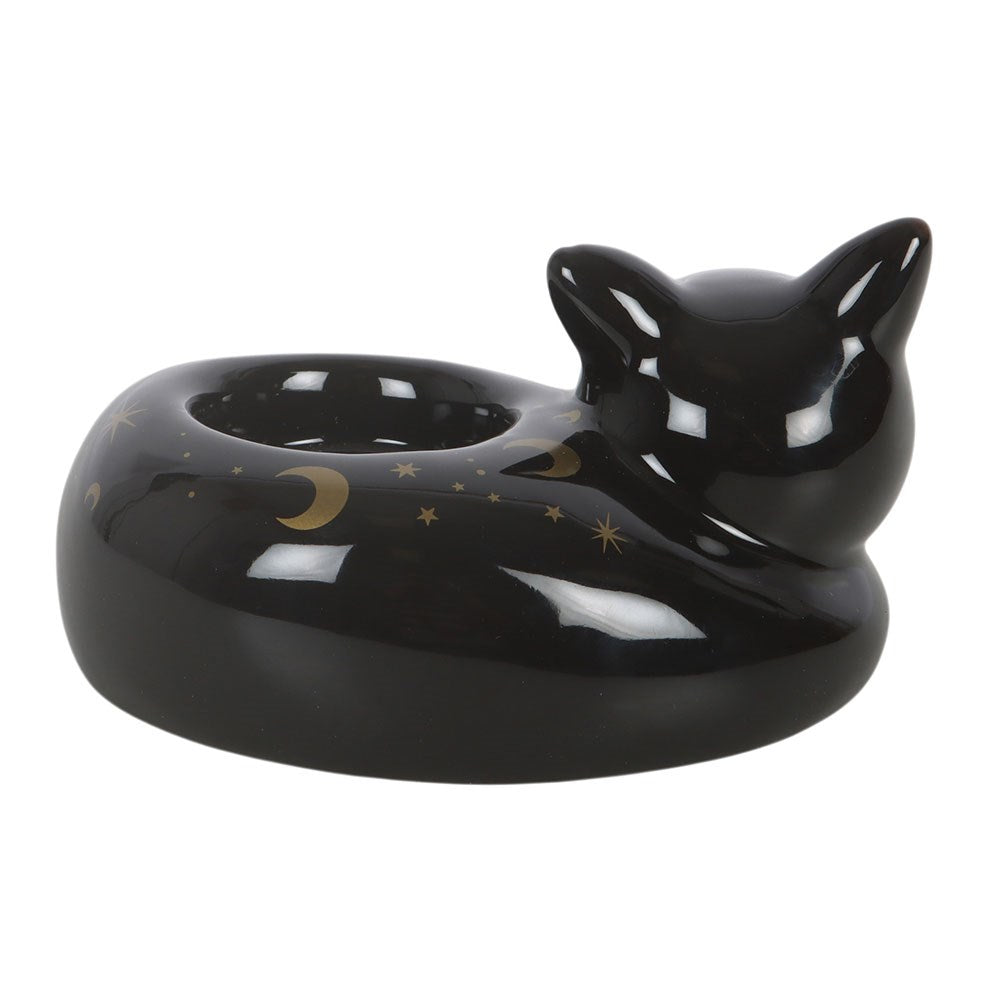 Black Cat Candle Holder