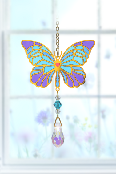Butterfly Iris Charm