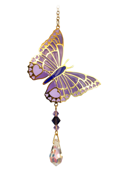 Butterfly Purple Emperor Charm
