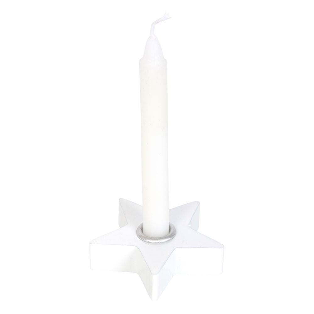 Star Candle Holder (White)