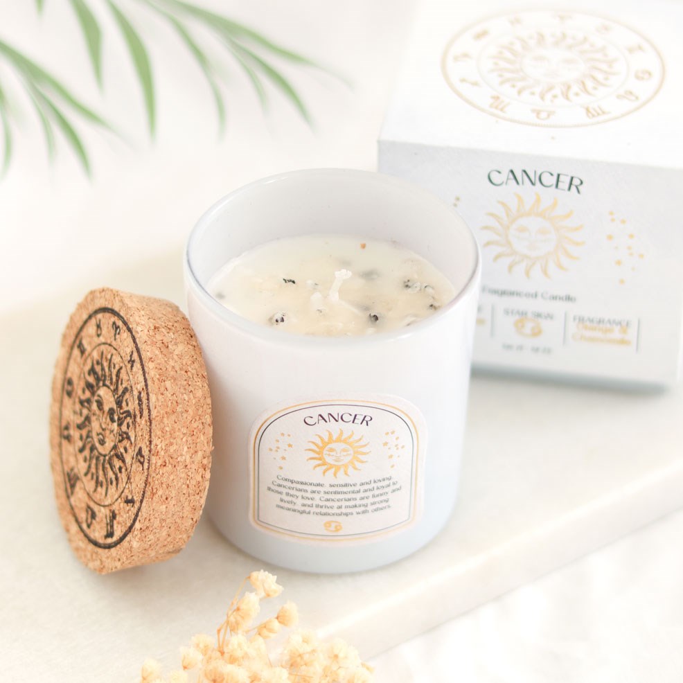 Cancer Moonstone Candle