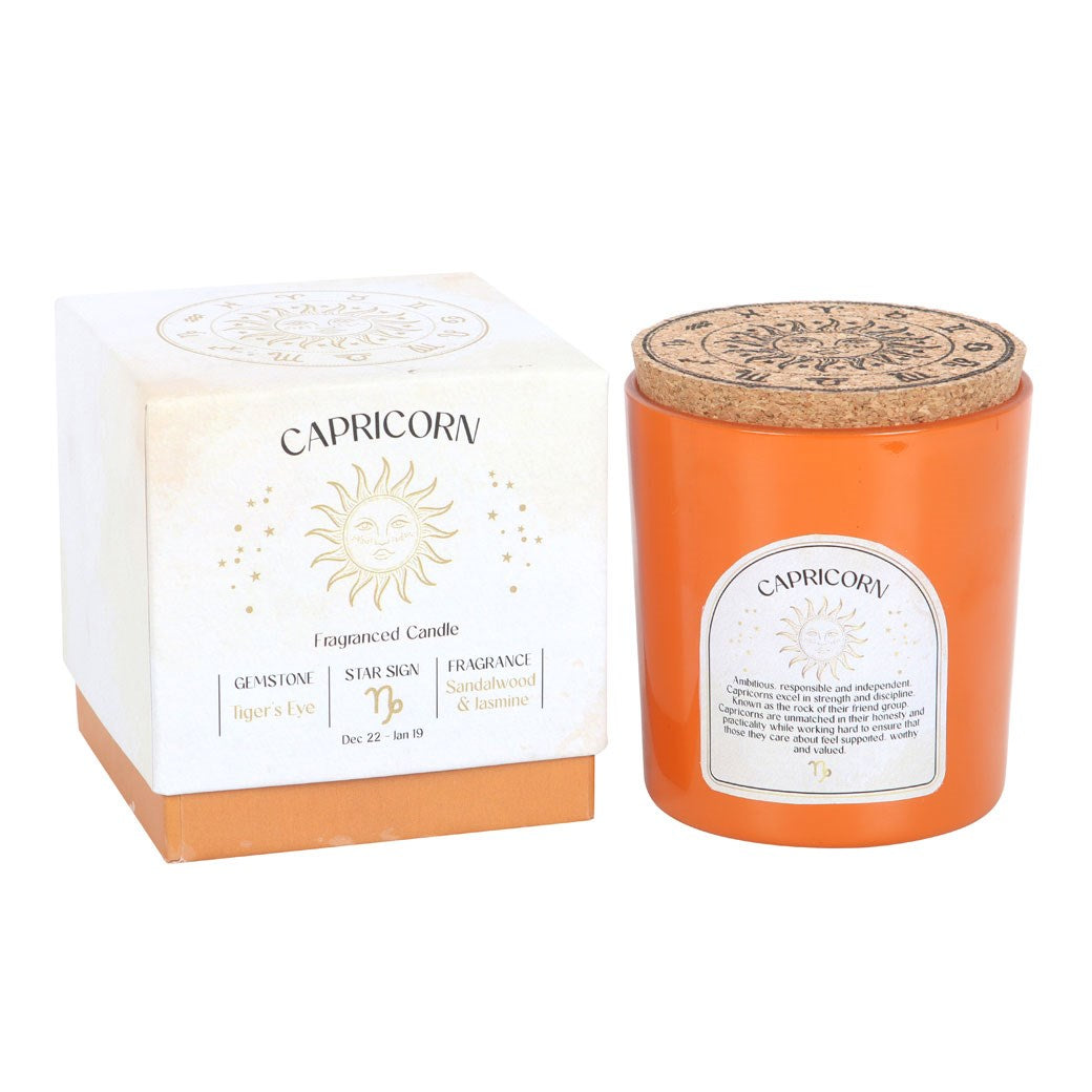 Capricorn Tigers Eye Candle