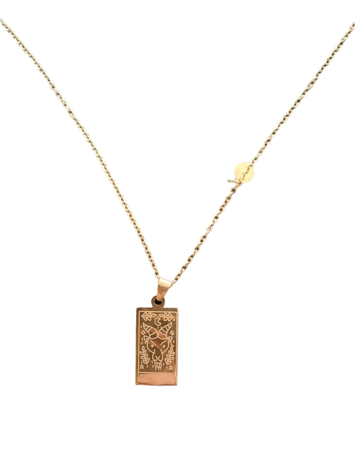 Gold Stainless Steal Zodiac Necklaces