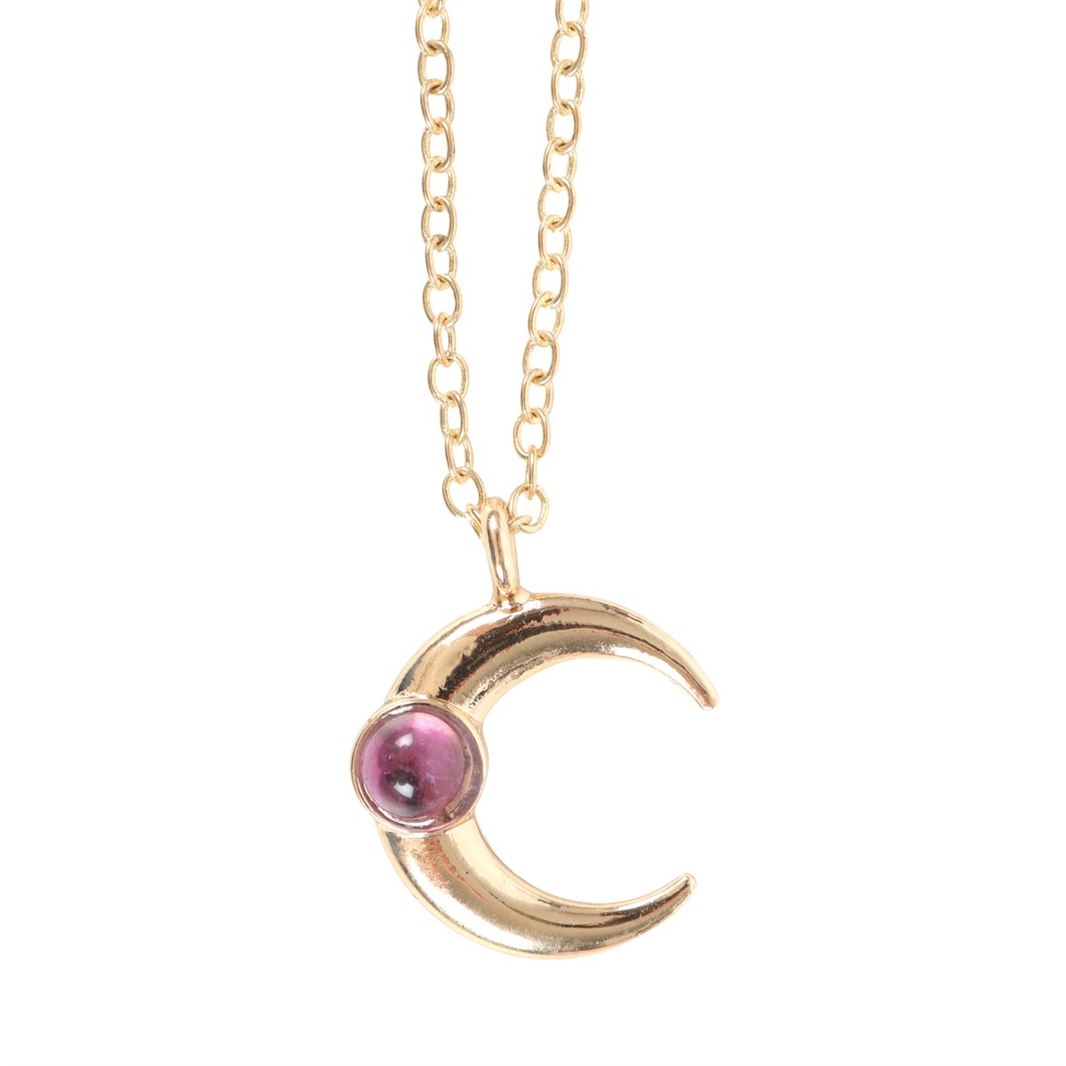 Celestial Moon Amethyst Necklace on Greeting Card
