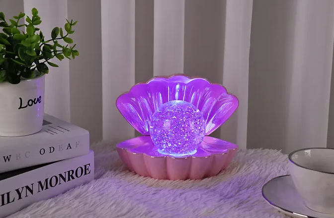 Sea Shell LED Colour Changing Lamp (Pink)