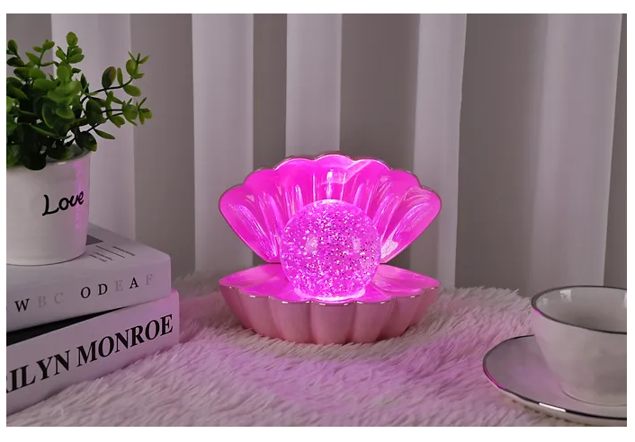 Sea Shell LED Colour Changing Lamp (Pink)