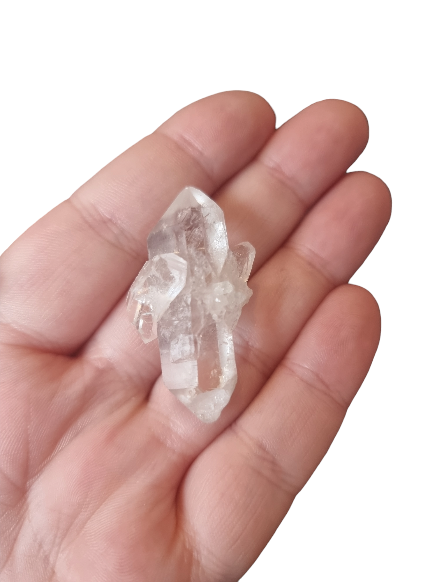 Clear Quartz Natural Double Ended Point with ...