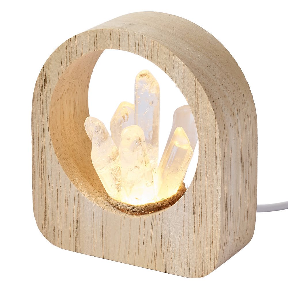 Clear Quartz Point Mini Lamp