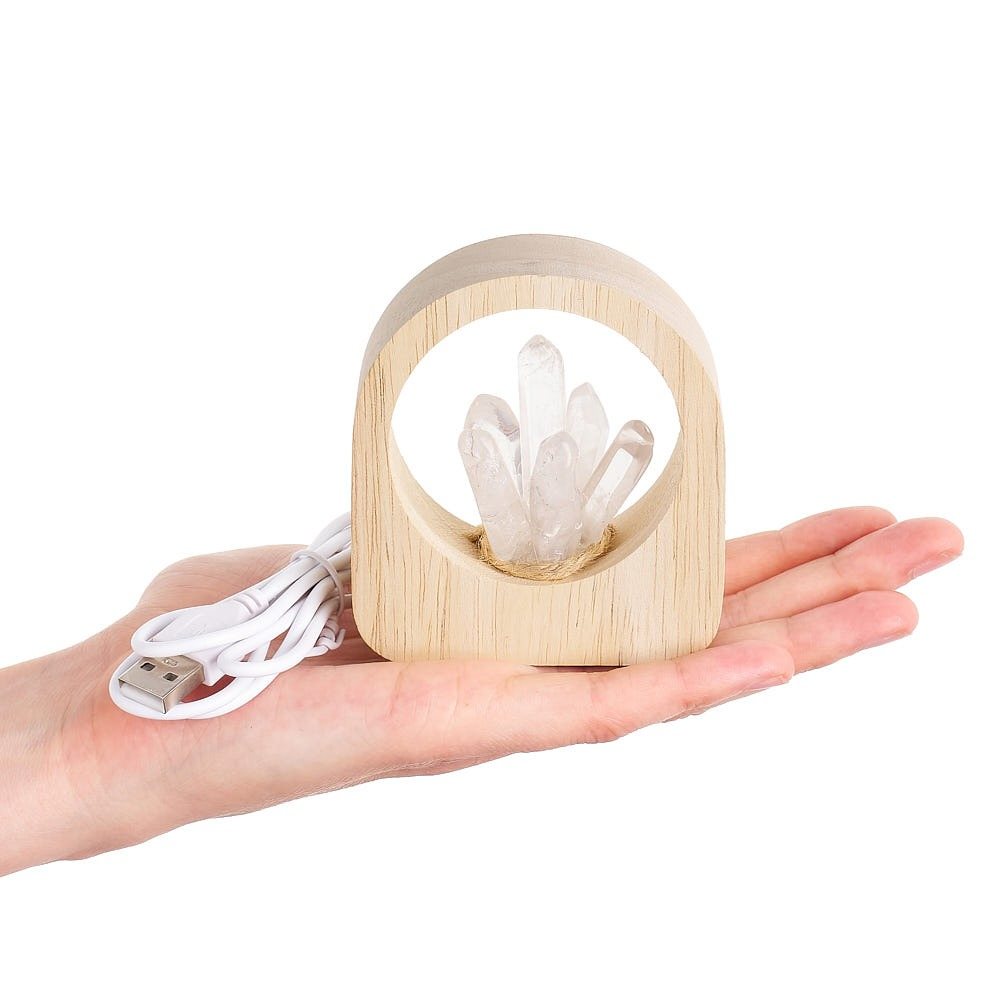 Clear Quartz Point Mini Lamp