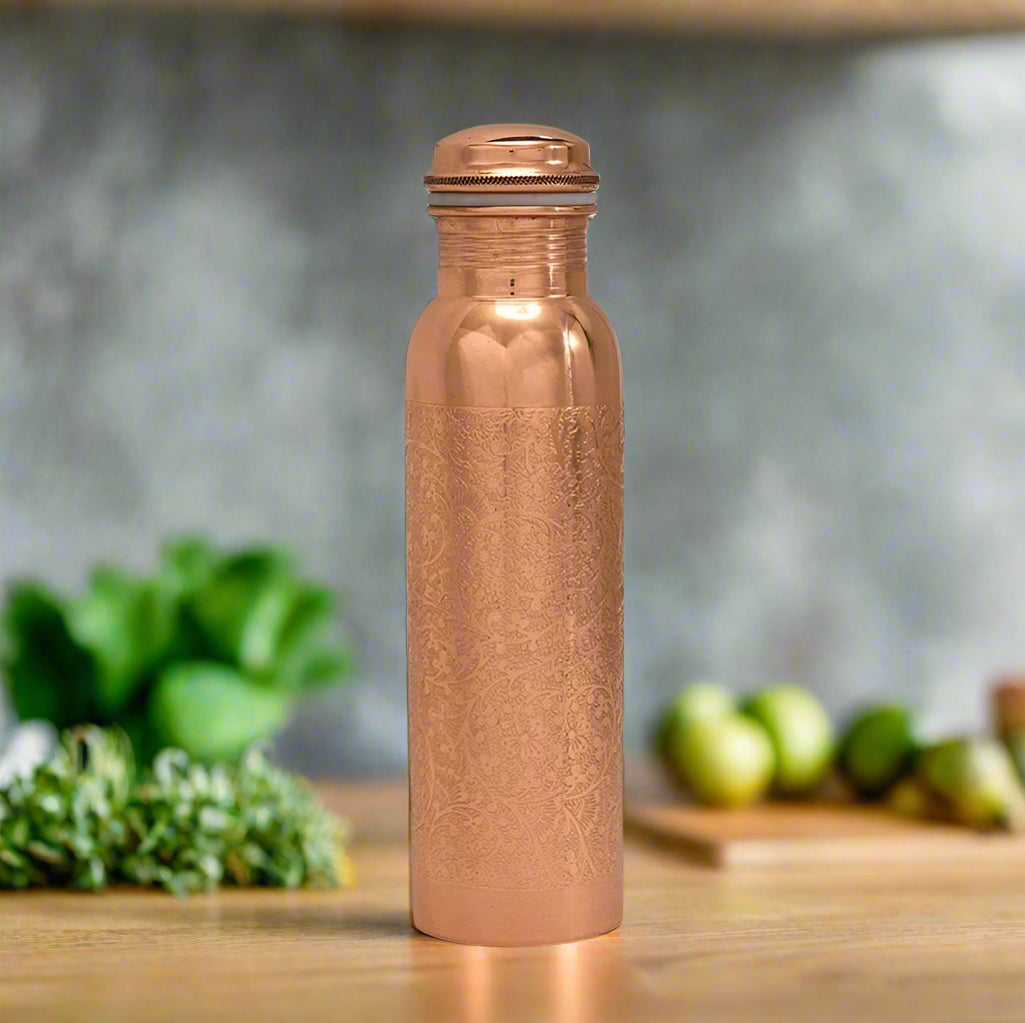 Copper Bottle Flower Pattern