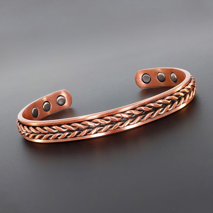 Equilibrium Copper Bracelet (Herringbone)