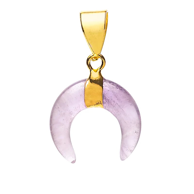 Amethyst Moon Pendant
