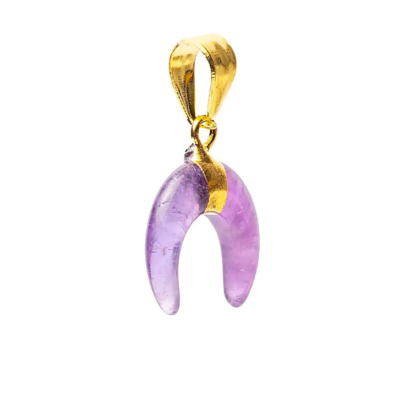 Amethyst Moon Pendant