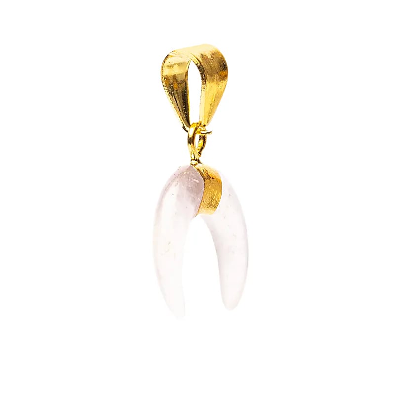 Quartz Moon Pendant