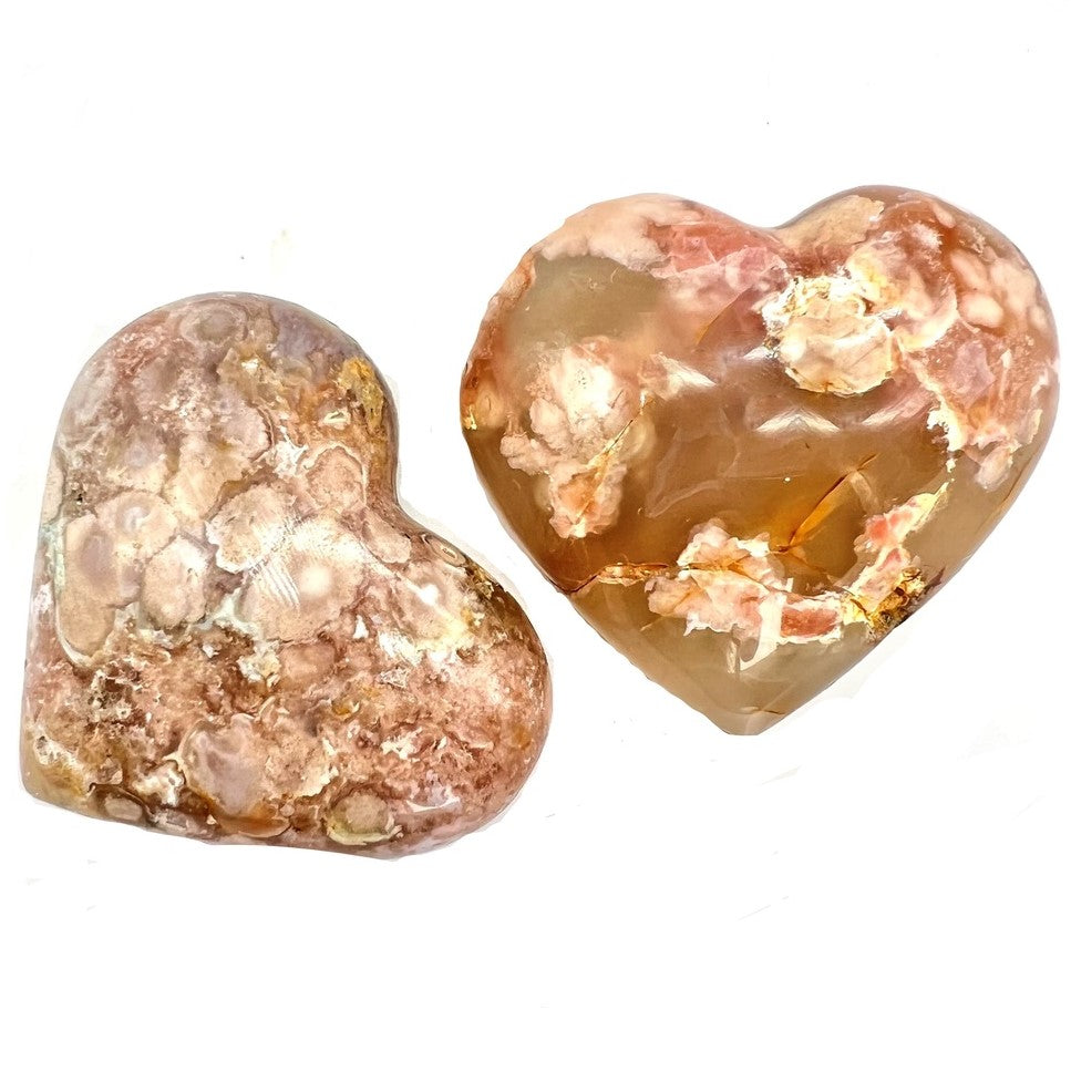 Flower Agate Heart