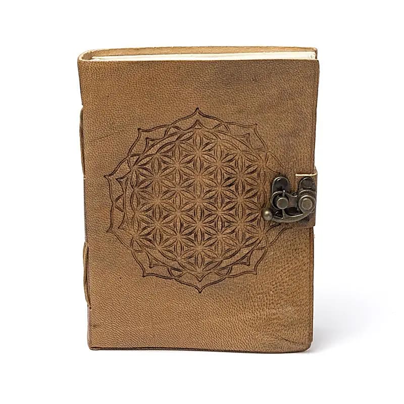 Flower of Life Faux Leather Journal