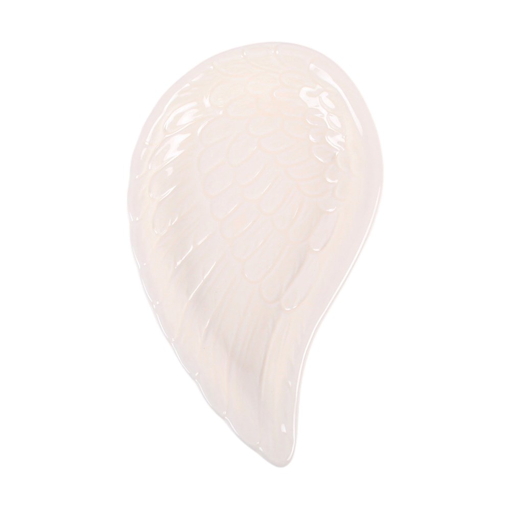 White Angel Wing Trinket Dish