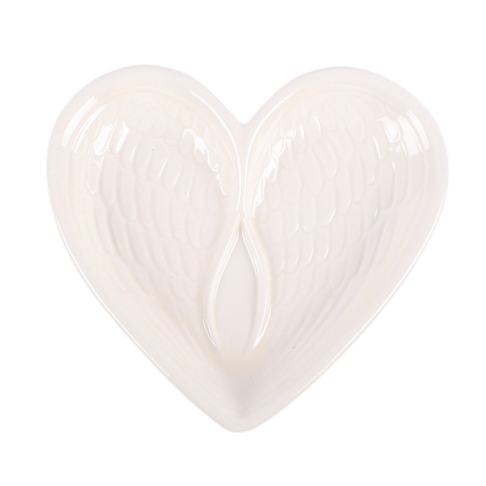 Angel Wing Heart Trinket Dish