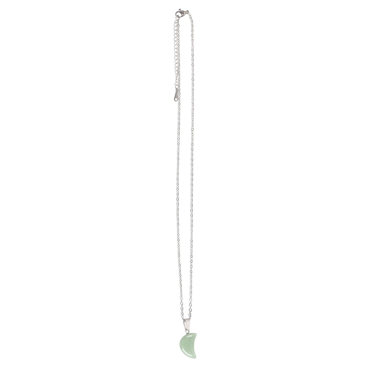Aventurine Moon Necklace on Greeting Card