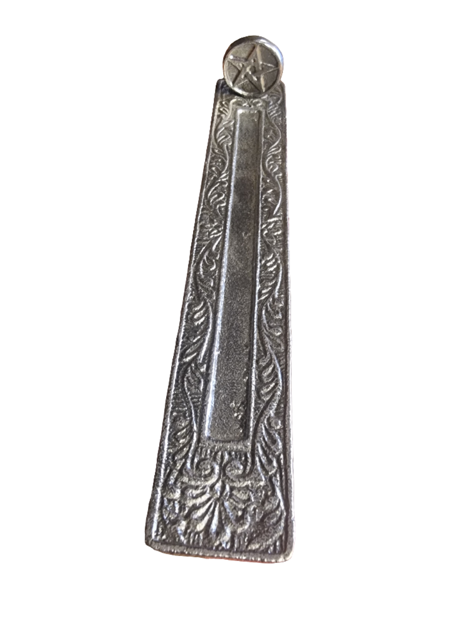 Pentagram Silver Incense Holder