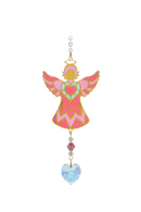Celestial Rose Angel Charm