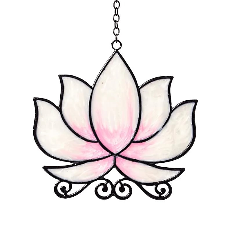 Lotus Window Hanger (White)