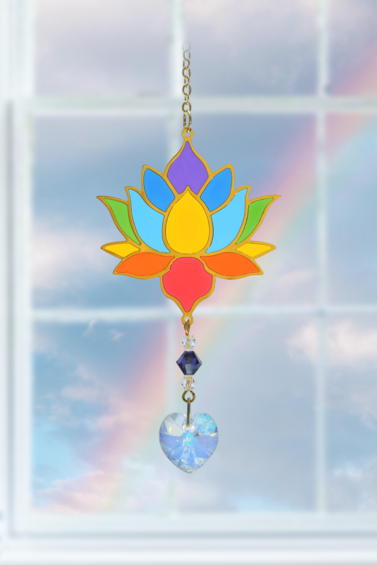 Lotus Rainbow Charm