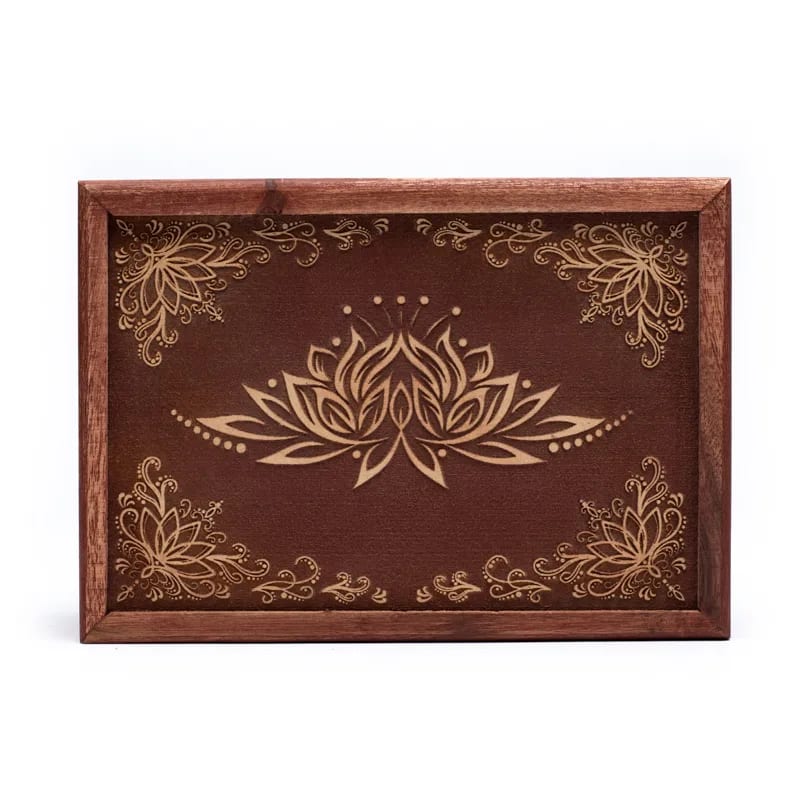 Lotus Dark Wooden Box