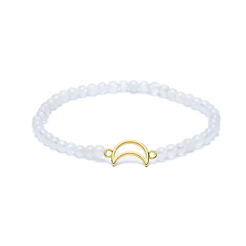 Moonstone Moon Bracelet