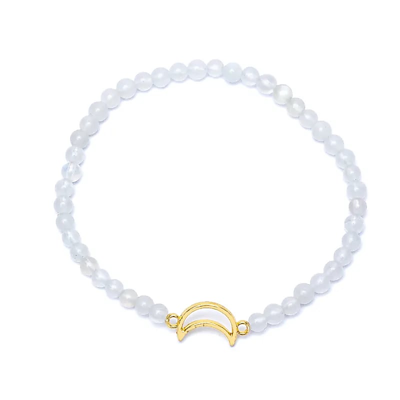 Moonstone Moon Bracelet