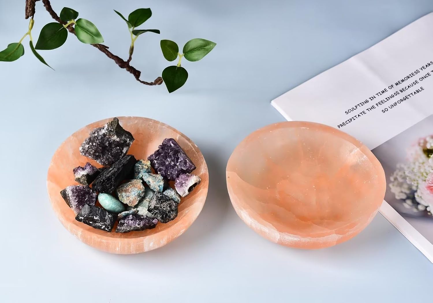 Orange Selenite Bowl