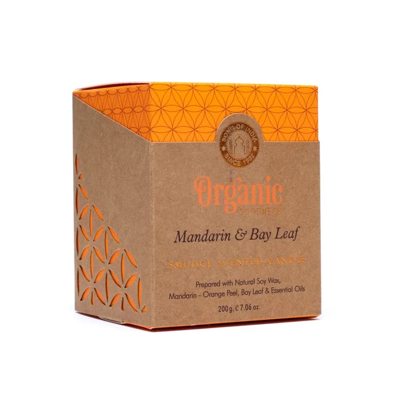 Organic Smudge Candle (Mandarin & Bay)