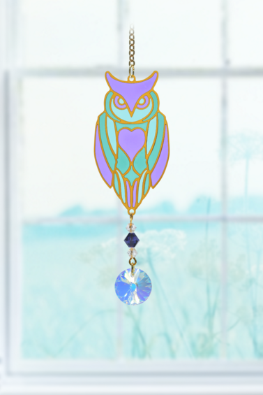Owl Aurora  Charm