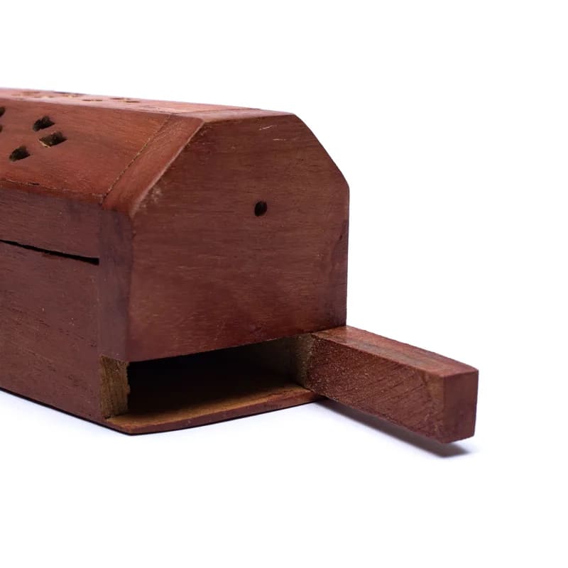Wooden Box Incense Holder (Pentacle)