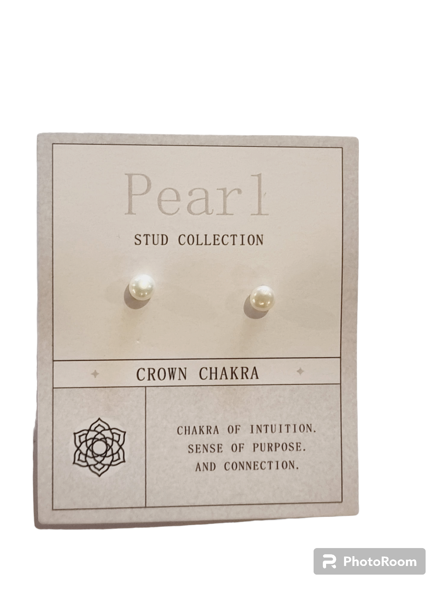 Pearl Crown Chakra Earrings