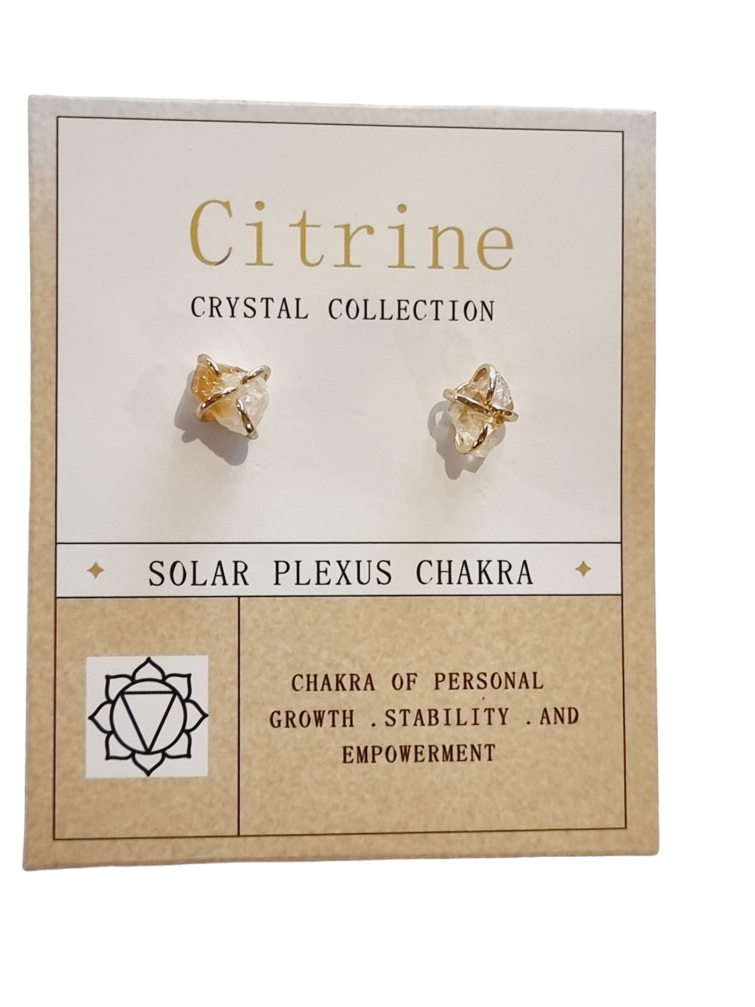 Citrine Solar Plexus Chakra Earrings