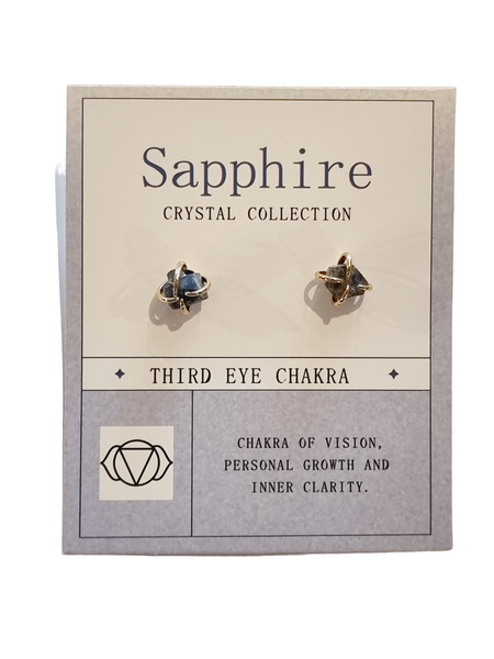 Lapis Third Eye Chakra (Anja Symbol) in Antique Silver Post Earrings –  Sandra Jeffs