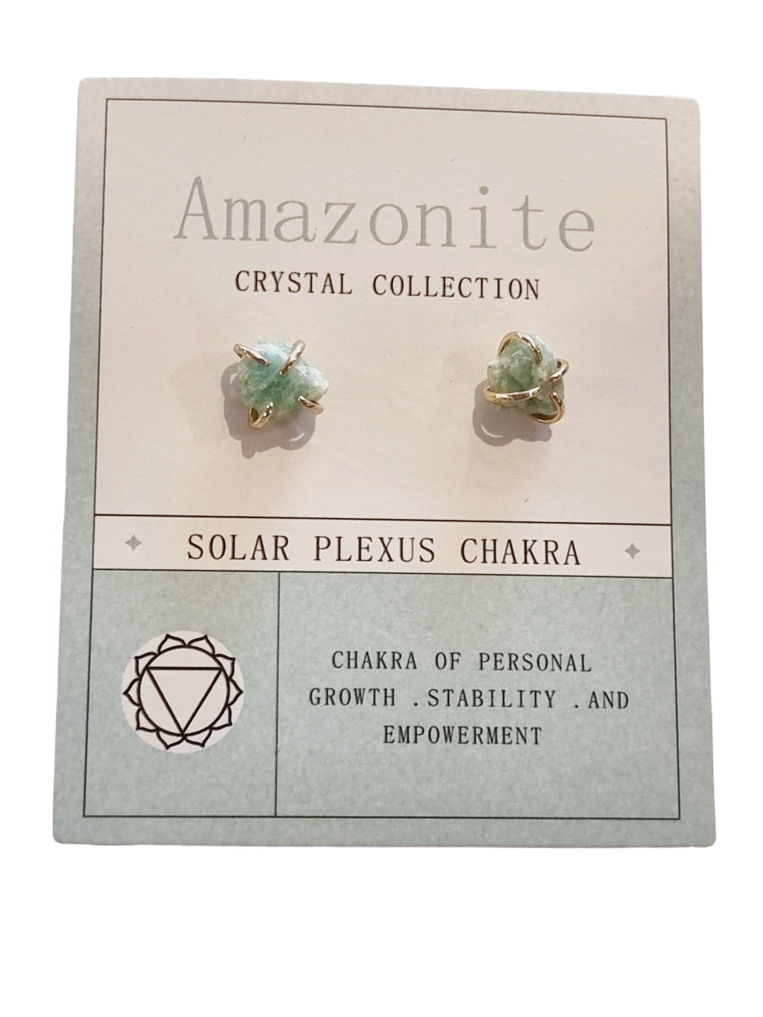 Amazonite Solar Plexus Chakra Earrings