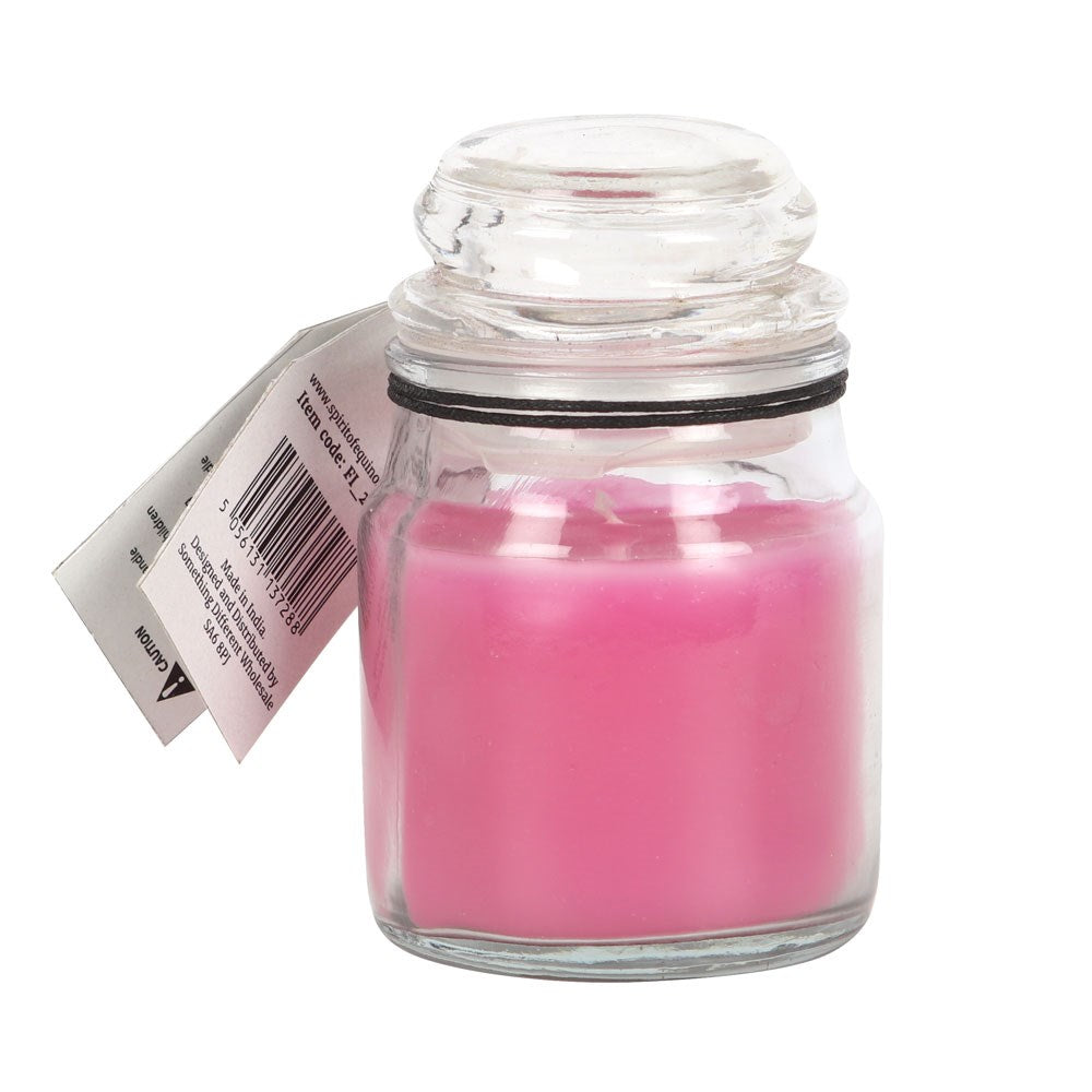 Pink Mini Glass Spell Candle