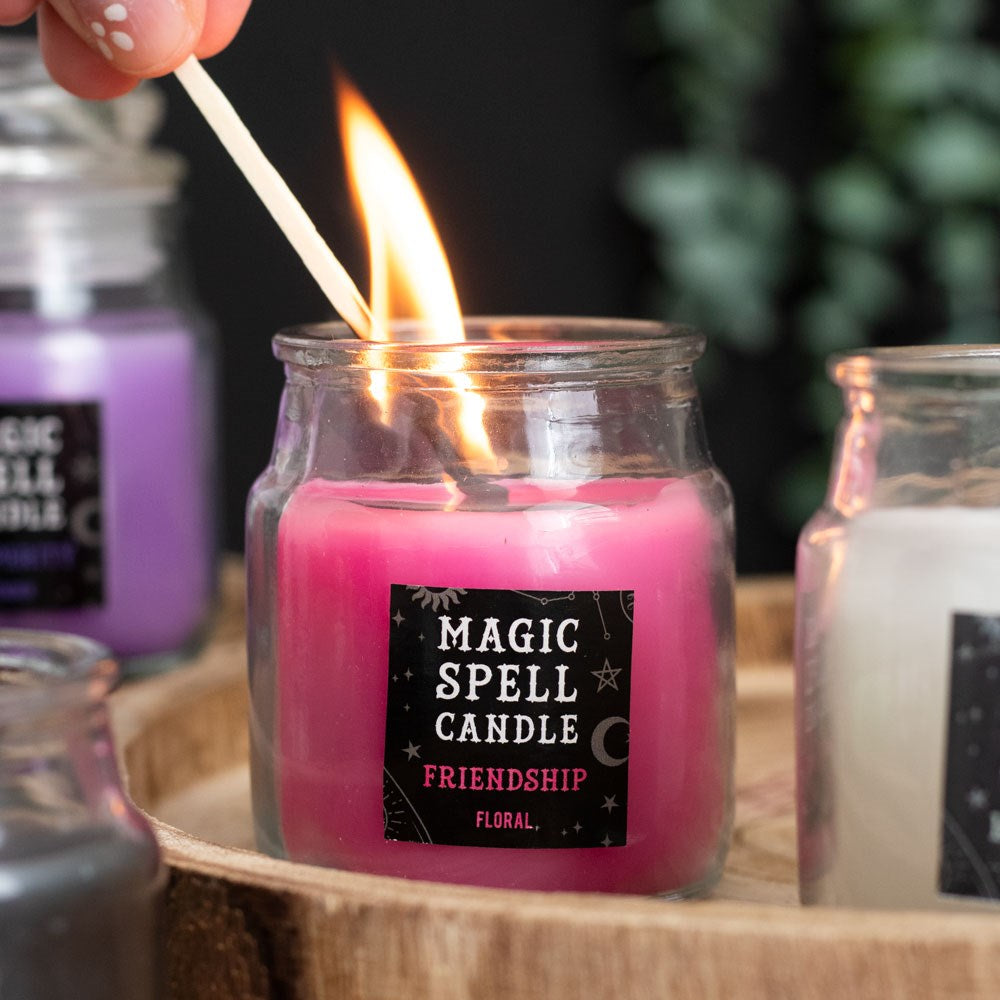 Pink Mini Glass Spell Candle