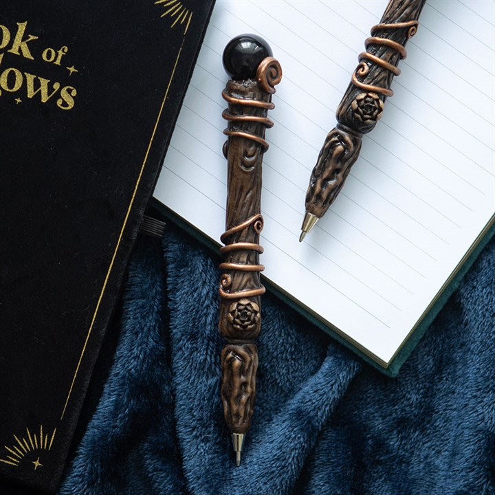 Protection Obsidian Crystal Pen