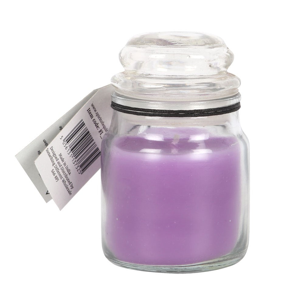 Purple Mini Glass Spell Candle