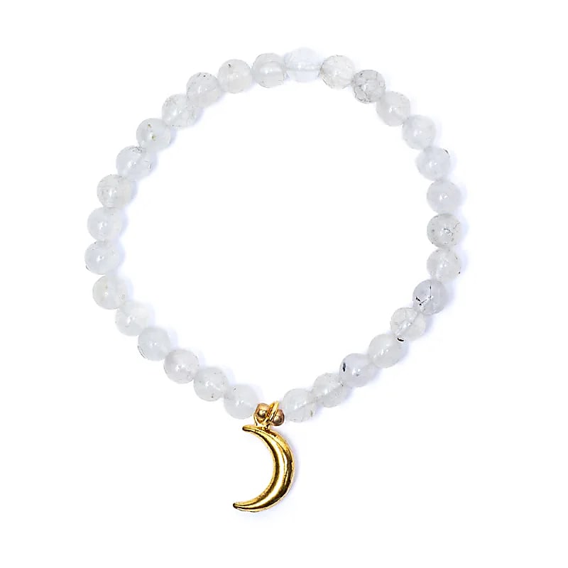 Moonstone Beaded Bracelet
