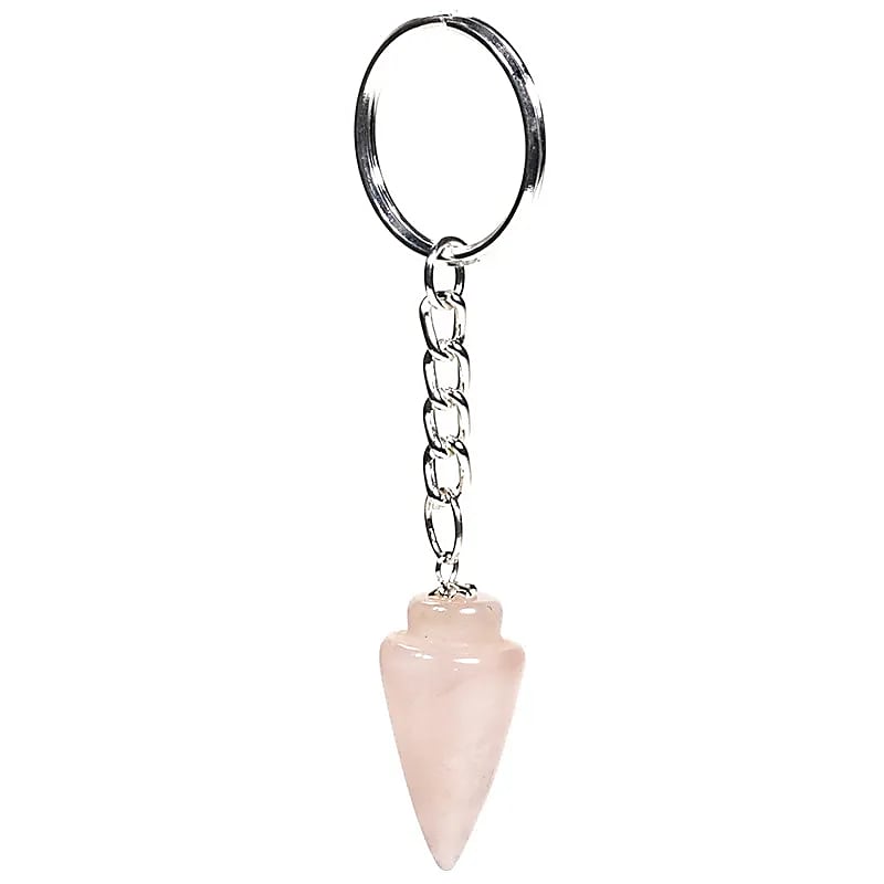 Rose Quartz Pendulum Keyring