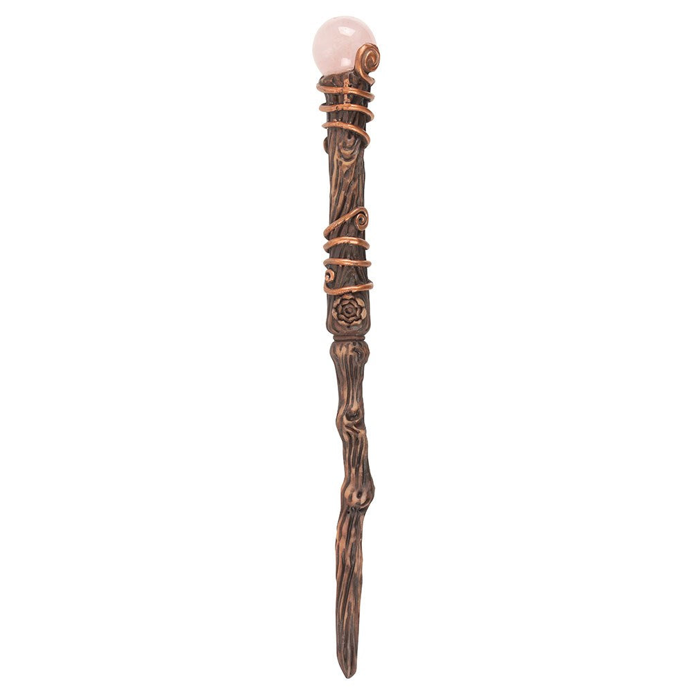 Romance Rose Quartz Crystal Wand