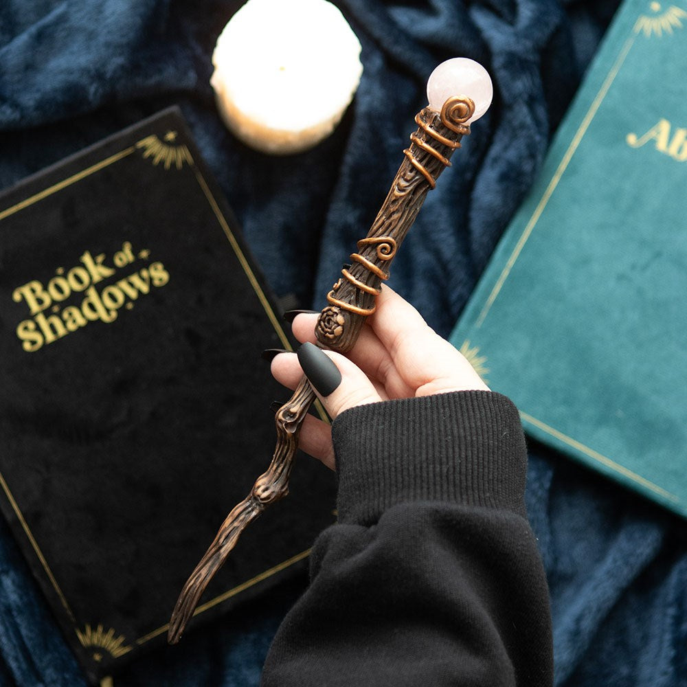 Romance Rose Quartz Crystal Wand